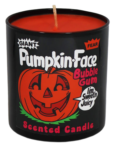 Pumpkin Face Bubble Gum Candle