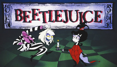 Beetlejuice Cartoon Label