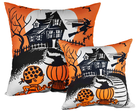 Vintage Trick Or Treat Pillow